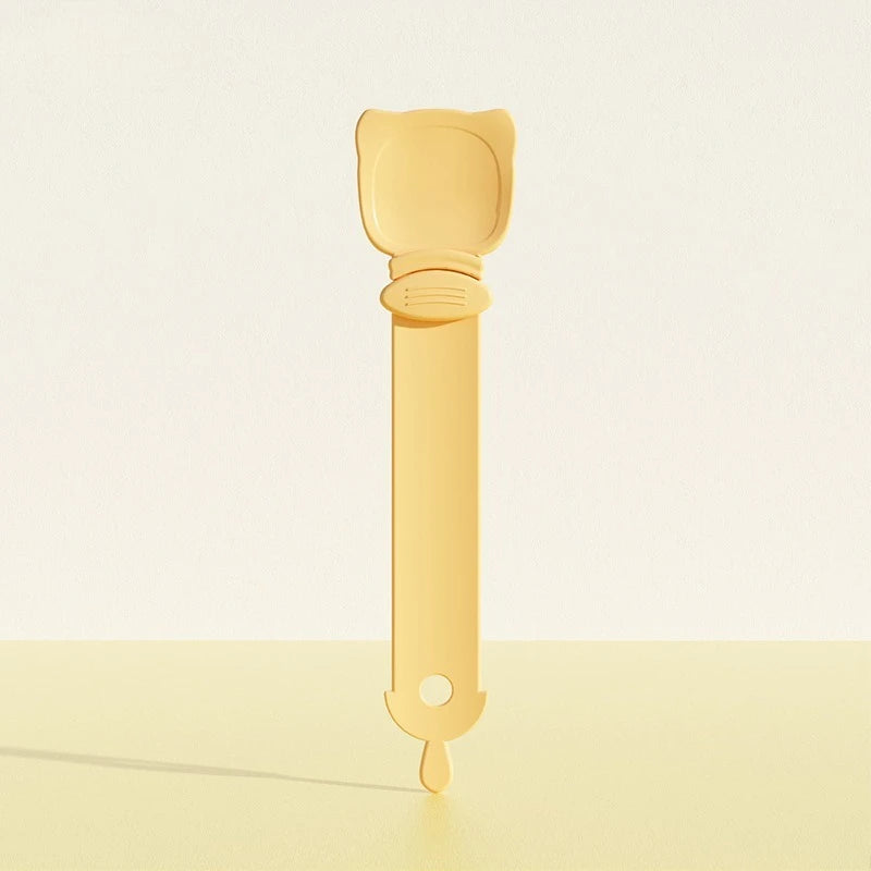 1/3 Pcs Cat Strip Feeder Spoon with Sliding Squeezer