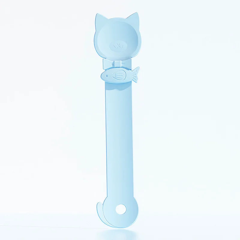 1/3 Pcs Cat Strip Feeder Spoon with Sliding Squeezer