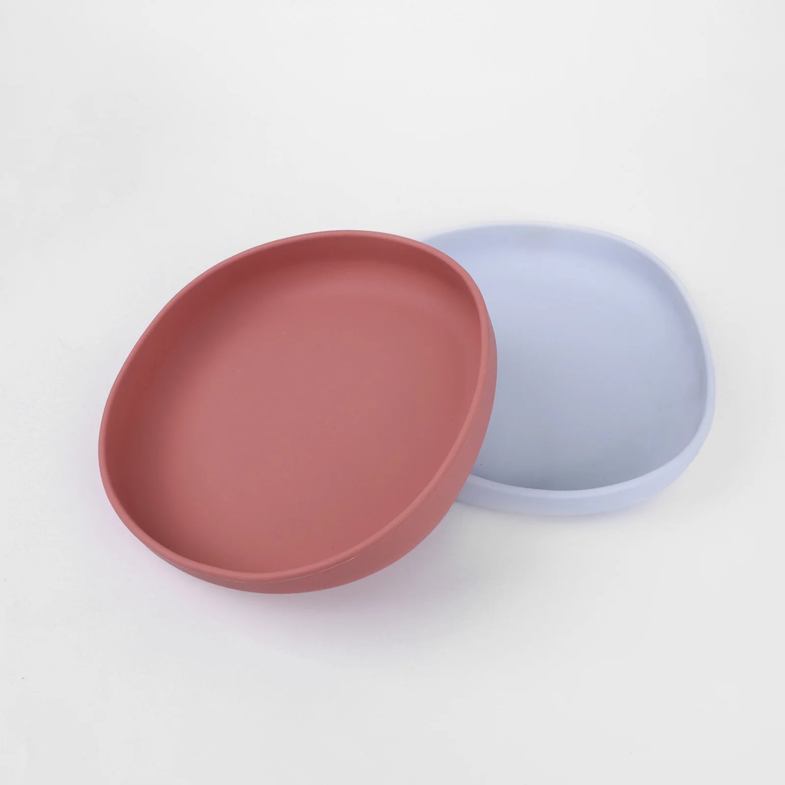 2 Pcs Whisker-Friendly Silicone Wide Shallow Non-Spill Feeding Dish