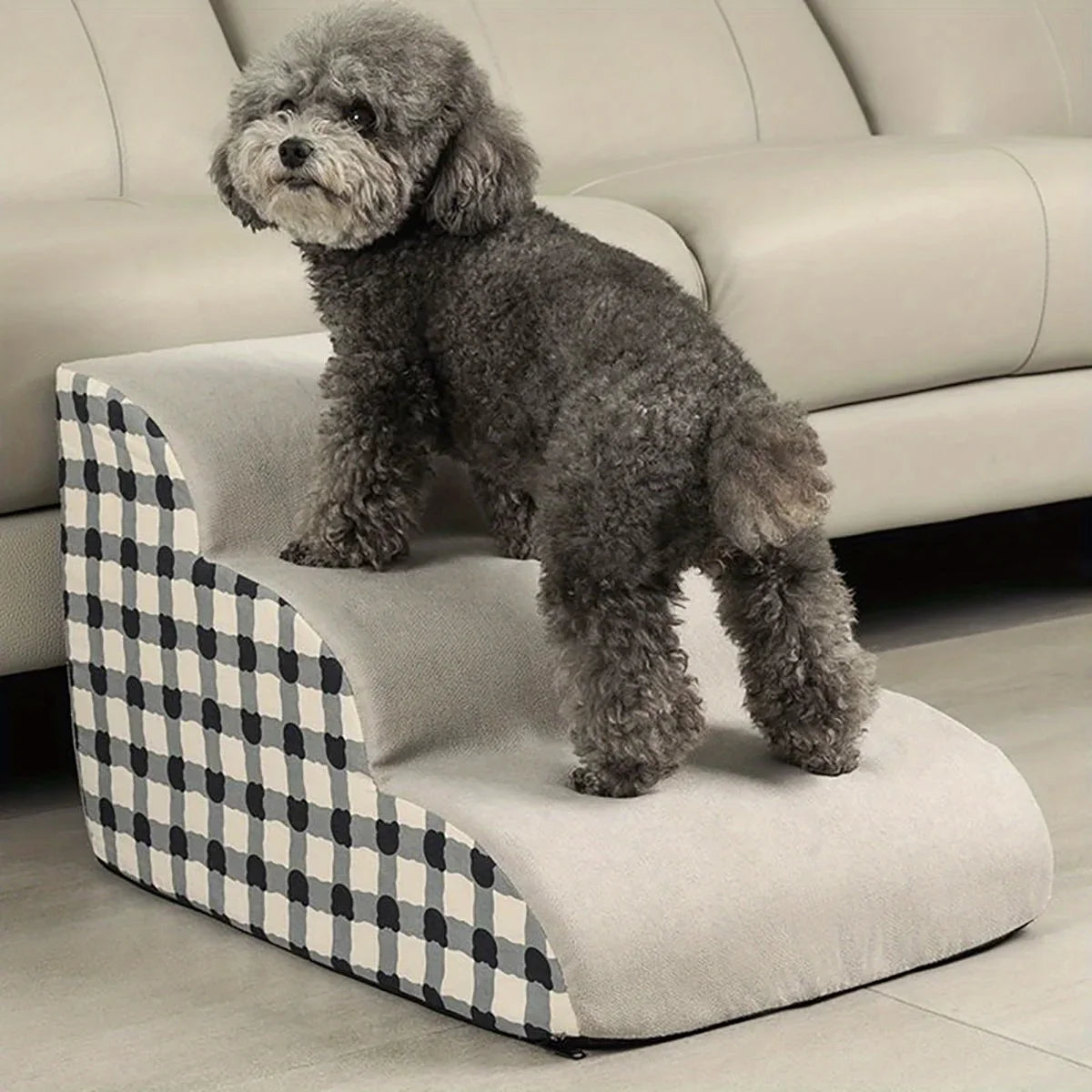 2/3 Steps Portable Non-Slip Foam Ramp Pet Stairs