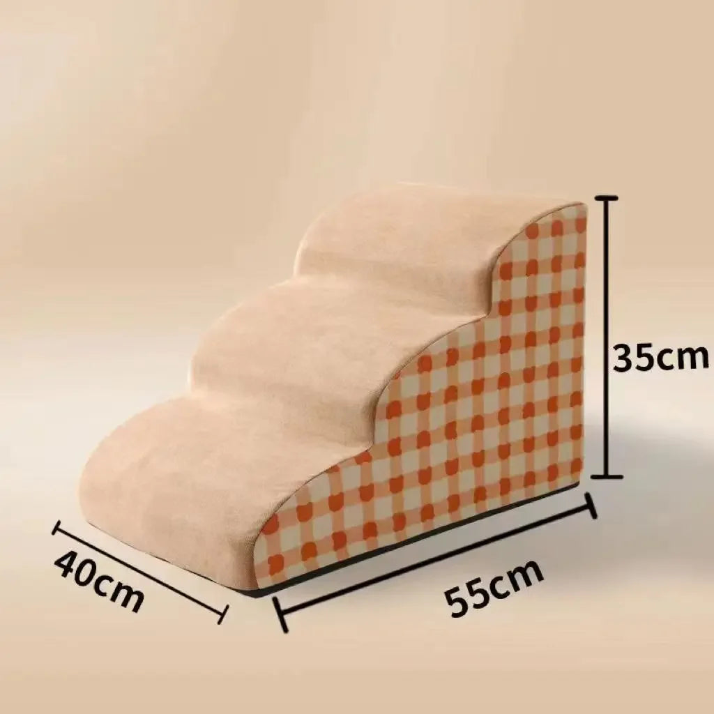 2/3 Steps Portable Non-Slip Foam Ramp Pet Stairs