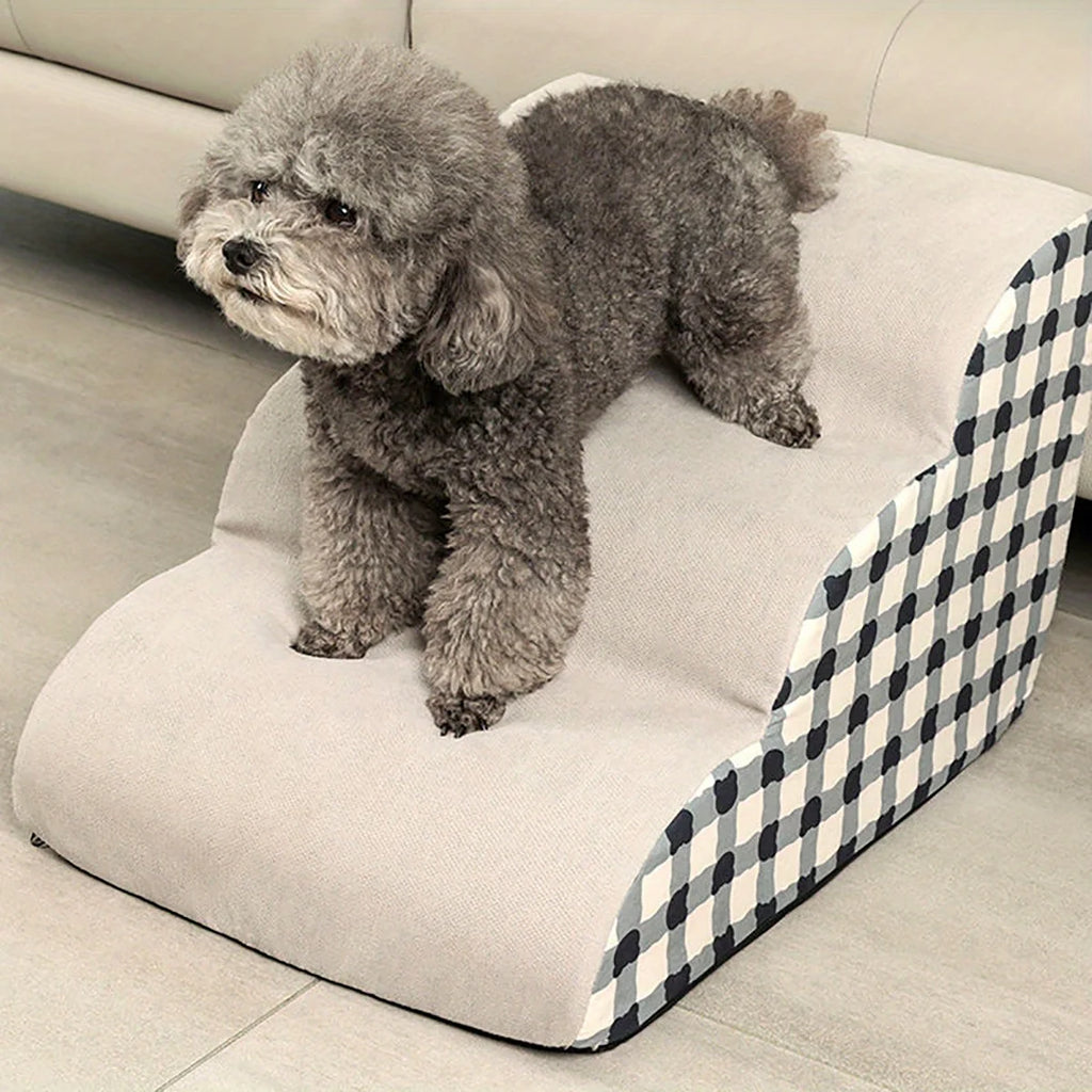 2/3 Steps Portable Non-Slip Foam Ramp Pet Stairs