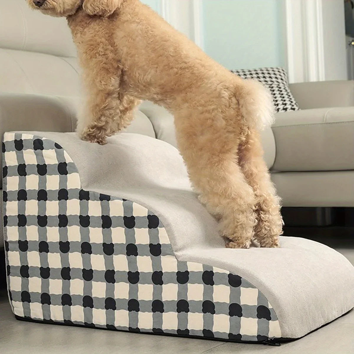 2/3 Steps Portable Non-Slip Foam Ramp Pet Stairs