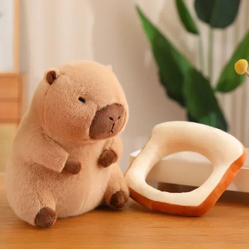 23CM Cute Anime Capybara Stuffed Plush Toy With Cute Accessories