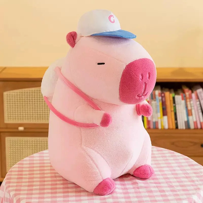 23CM Fluffy Capybara Plushie With Cute Accessories