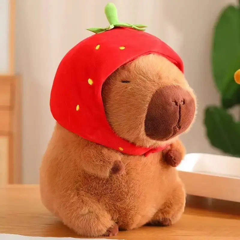 23CM Fluffy Capybara Plushie With Cute Accessories