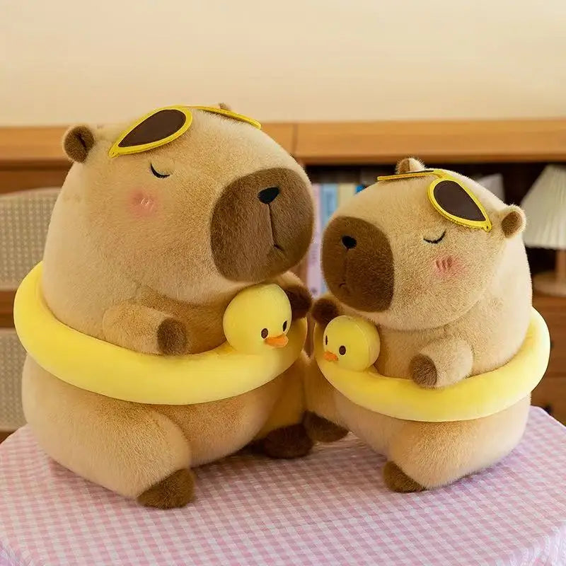 23CM Fluffy Capybara Plushie With Cute Accessories
