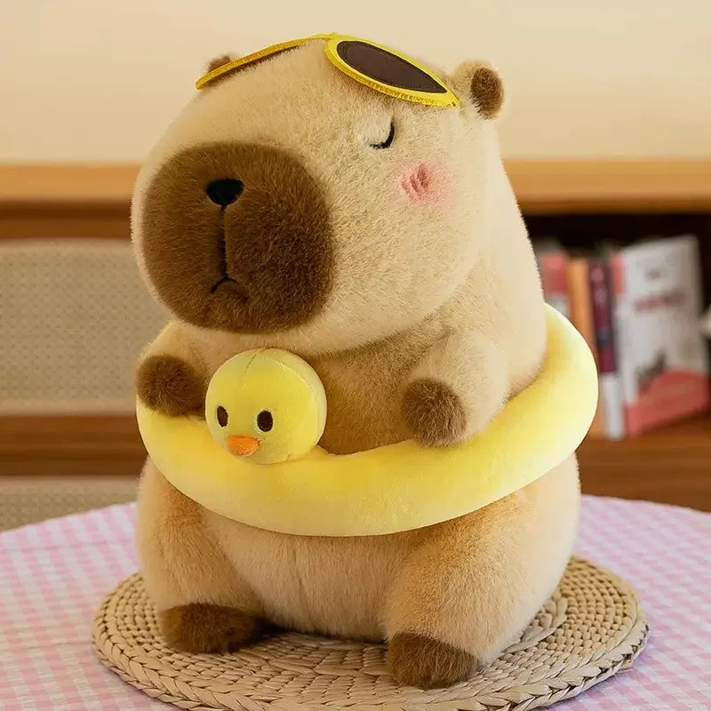 23CM Fluffy Capybara Plushie With Cute Accessories