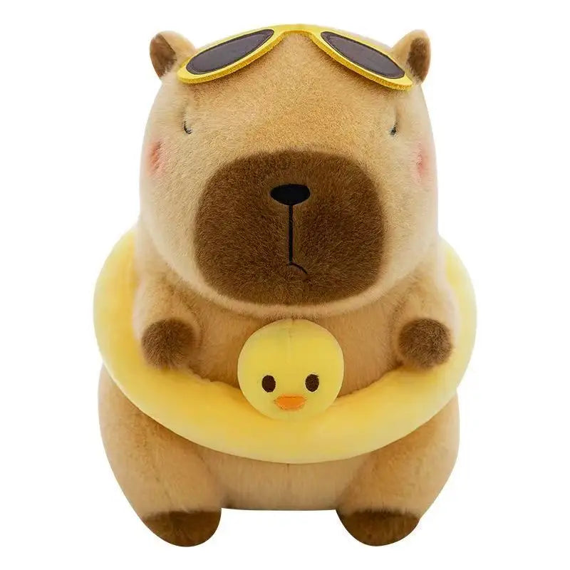 23CM Fluffy Capybara Plushie With Cute Accessories