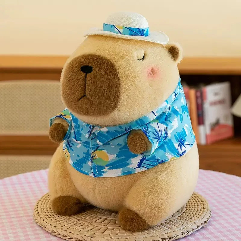 23CM Fluffy Capybara Plushie With Cute Accessories