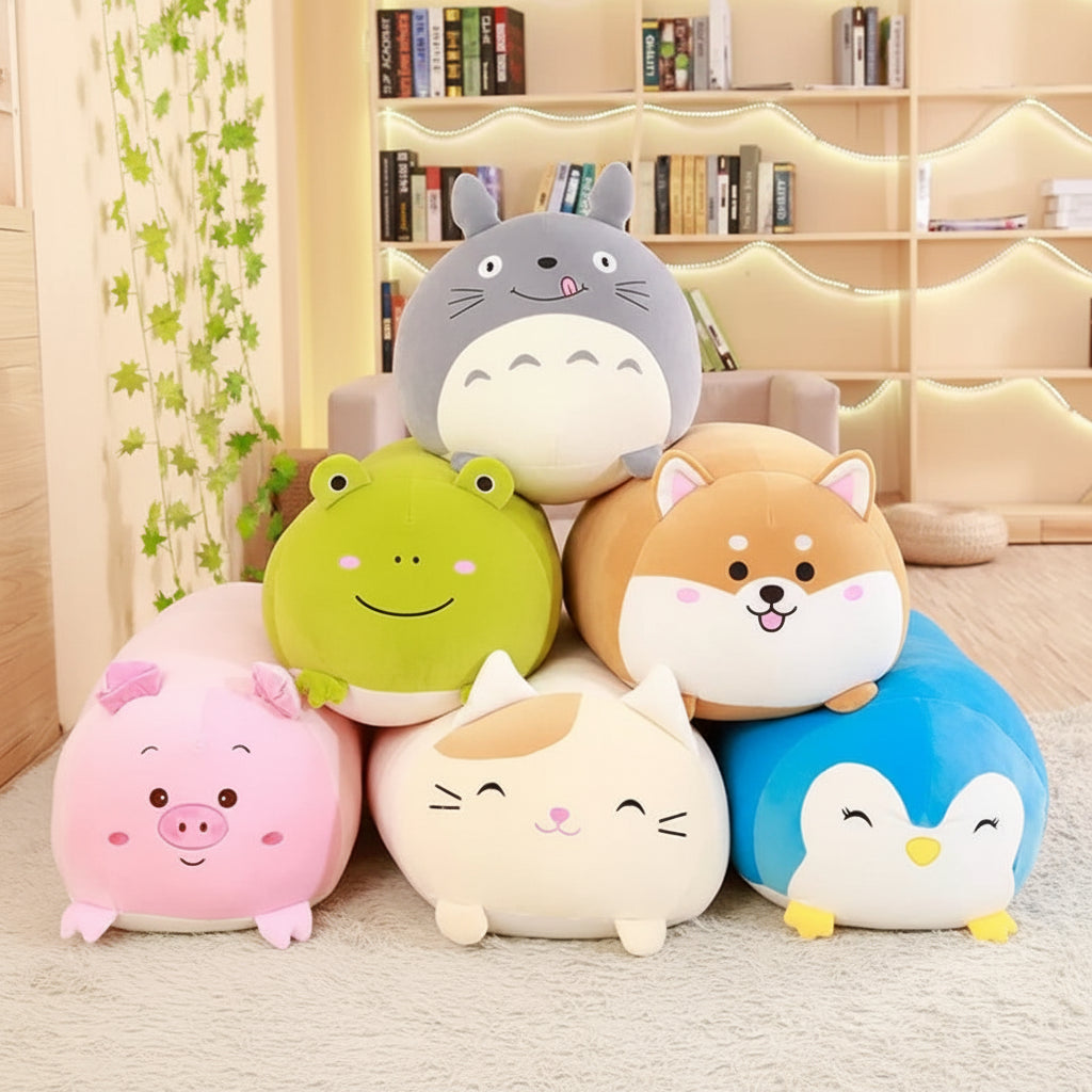 25CM Adorable Cartoon Animal Plush Pillow Cushion