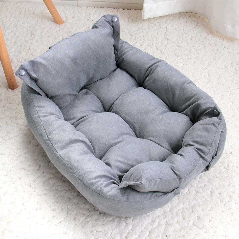 3-in-1 Convertible Luxury Pet Bed & Sofa Mat