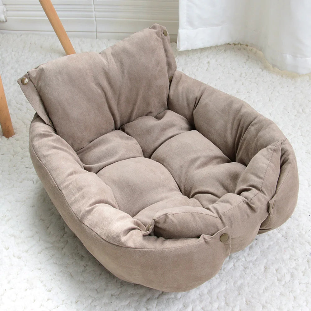 3-in-1 Convertible Luxury Pet Bed & Sofa Mat