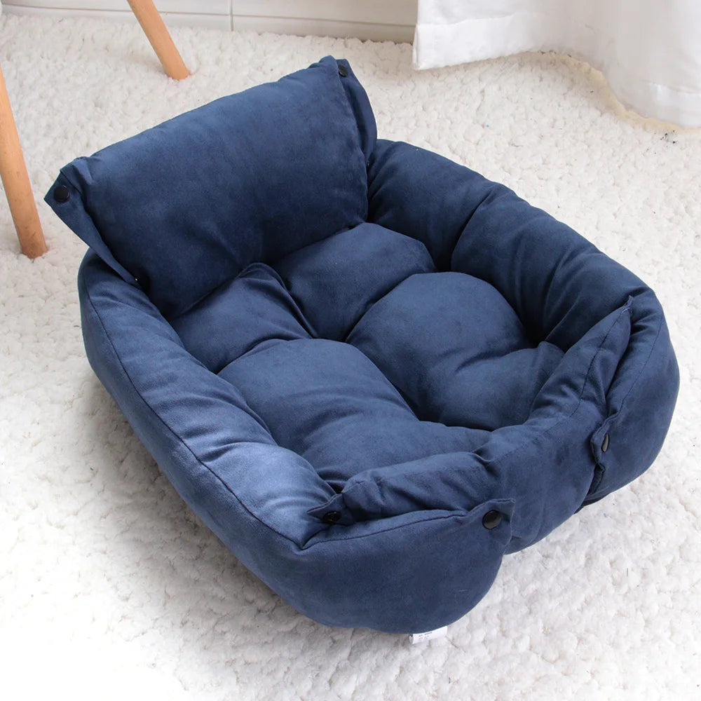 3-in-1 Convertible Luxury Pet Bed & Sofa Mat