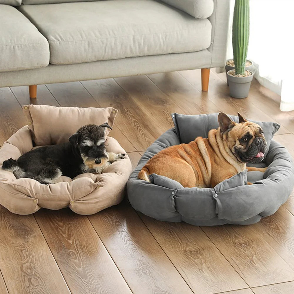 3-in-1 Convertible Luxury Pet Bed & Sofa Mat