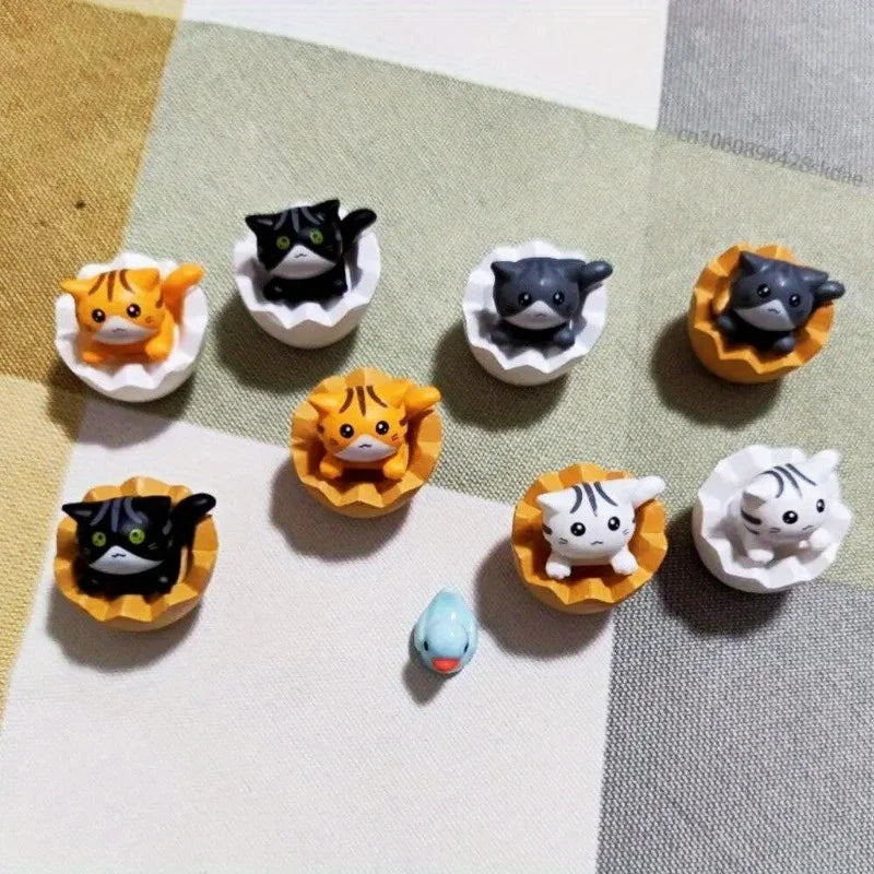 4Pcs Mini Kitten Ornament Decoration Figurines