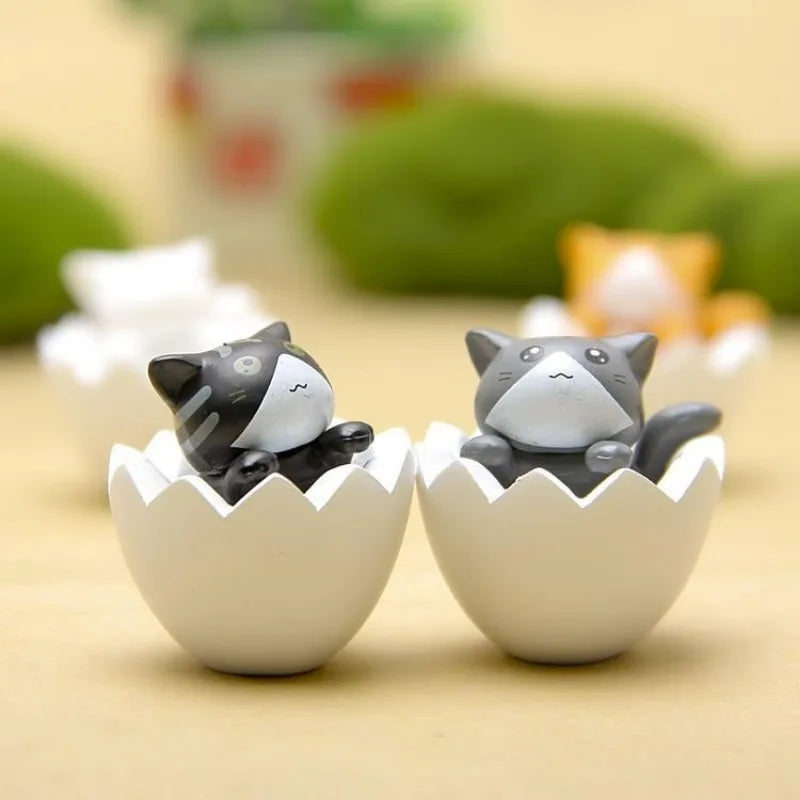 4Pcs Mini Kitten Ornament Decoration Figurines
