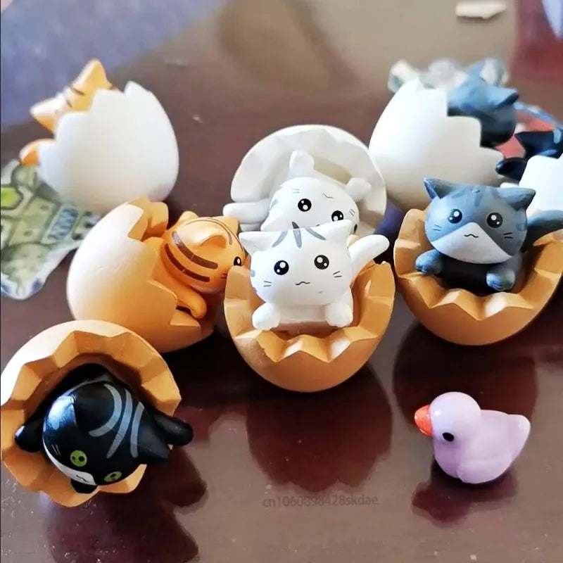 4Pcs Mini Kitten Ornament Decoration Figurines