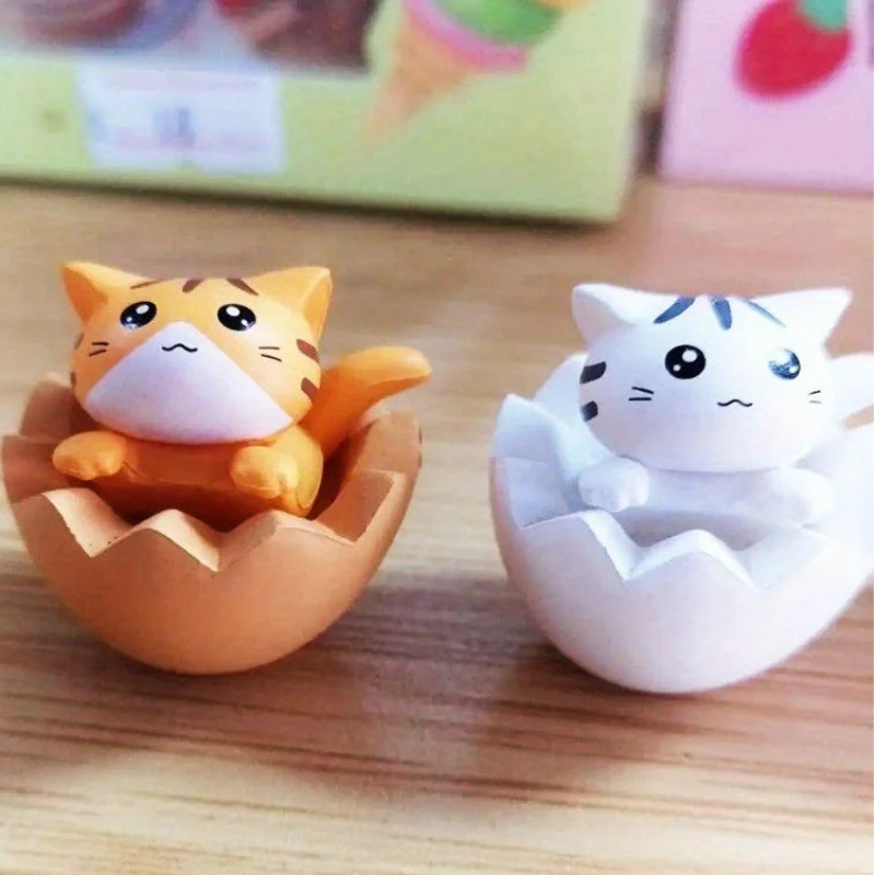4Pcs Mini Kitten Ornament Decoration Figurines