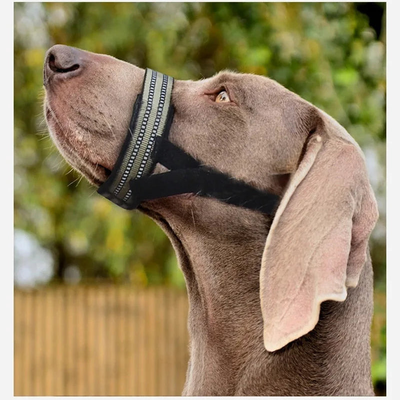 Adjustable Anti-Bark 3M Reflective Dog Training Muzzle