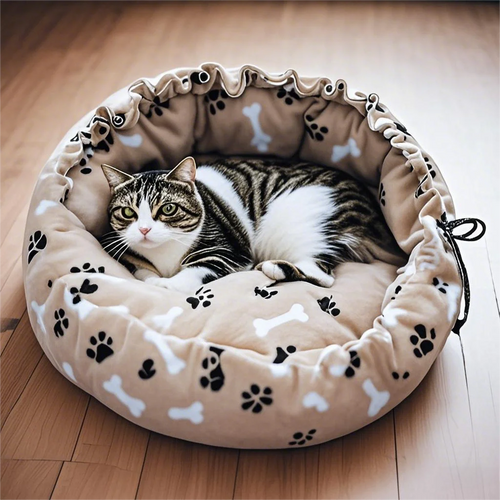 Adjustable Drawstring Pet Nest Bed