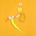 Adjustable Hanging Elastic Cat Toy with Feather & Bell