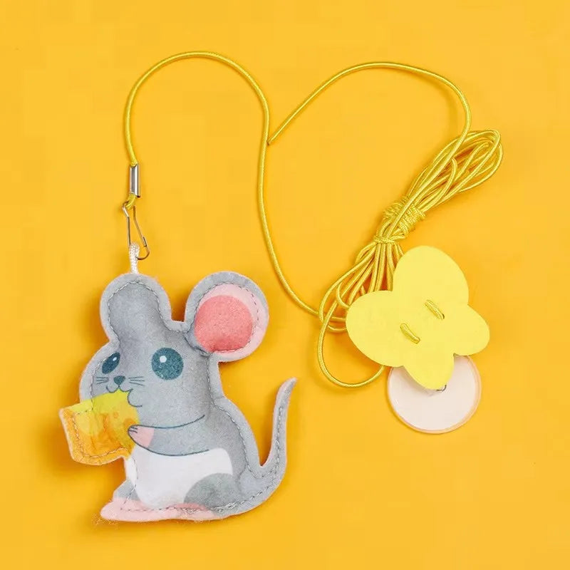 Adjustable Hanging Elastic Cat Toy with Feather & Bell
