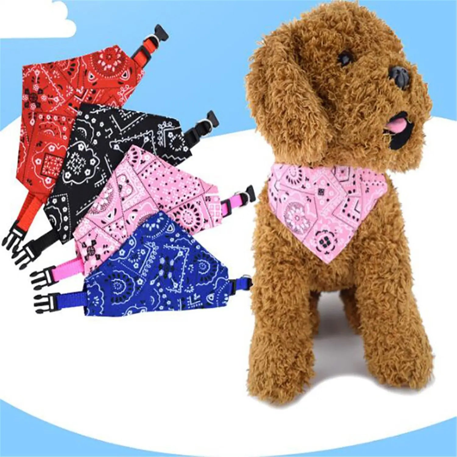 Adjustable Stylish Triangle Bandana Pet Scarf Collar