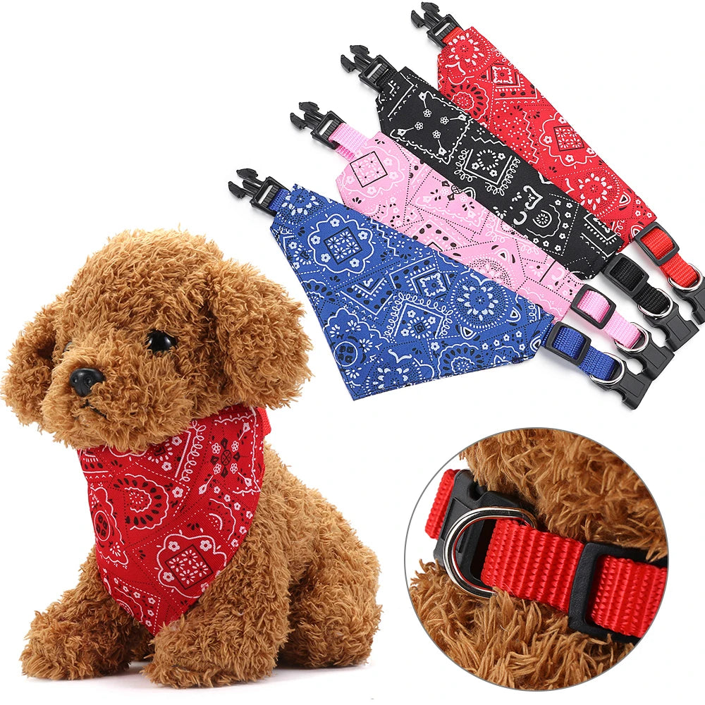 Adjustable Stylish Triangle Bandana Pet Scarf Collar