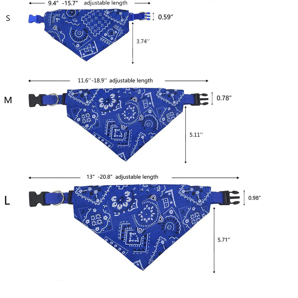 Adjustable Stylish Triangle Bandana Pet Scarf Collar