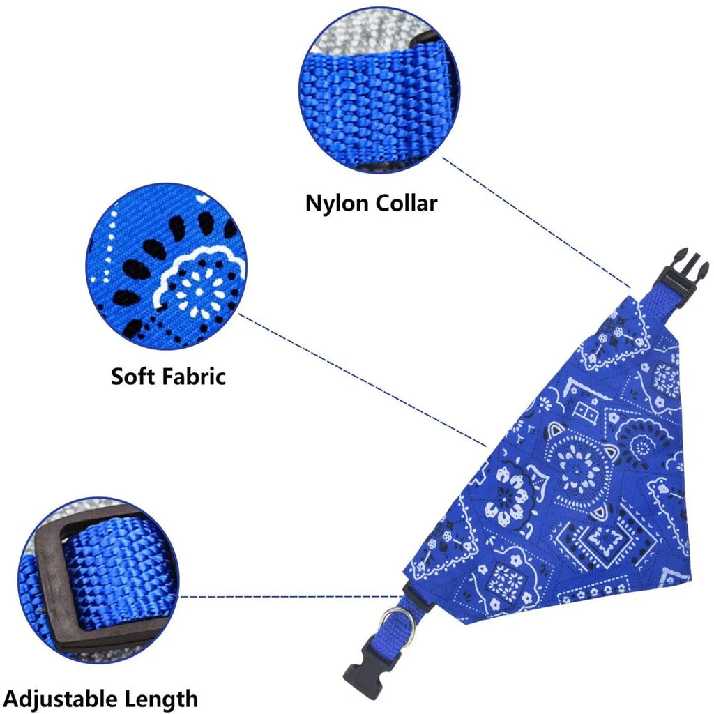 Adjustable Stylish Triangle Bandana Pet Scarf Collar