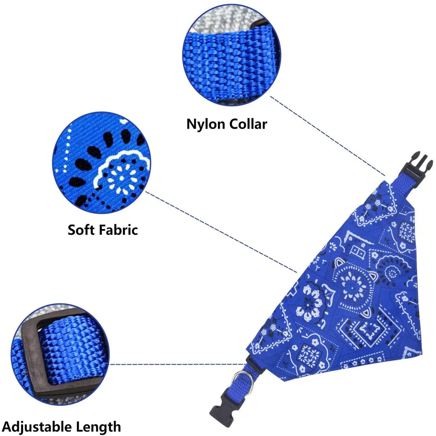 Adjustable Stylish Triangle Bandana Pet Scarf Collar