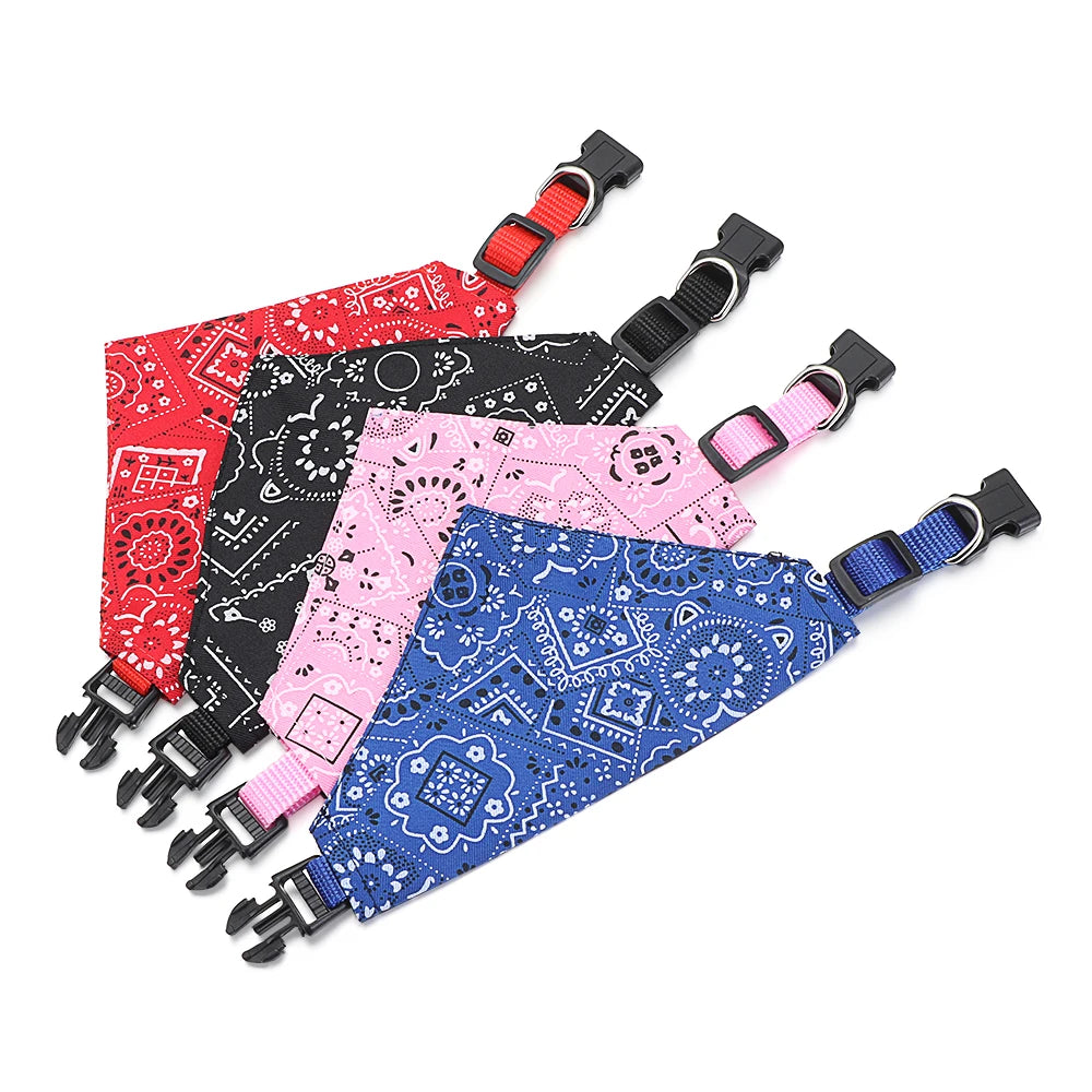 Adjustable Stylish Triangle Bandana Pet Scarf Collar