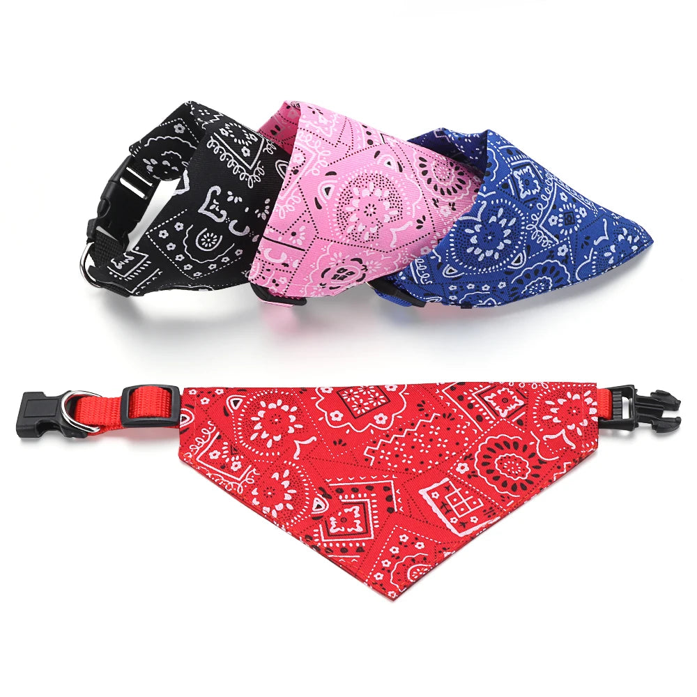 Adjustable Stylish Triangle Bandana Pet Scarf Collar