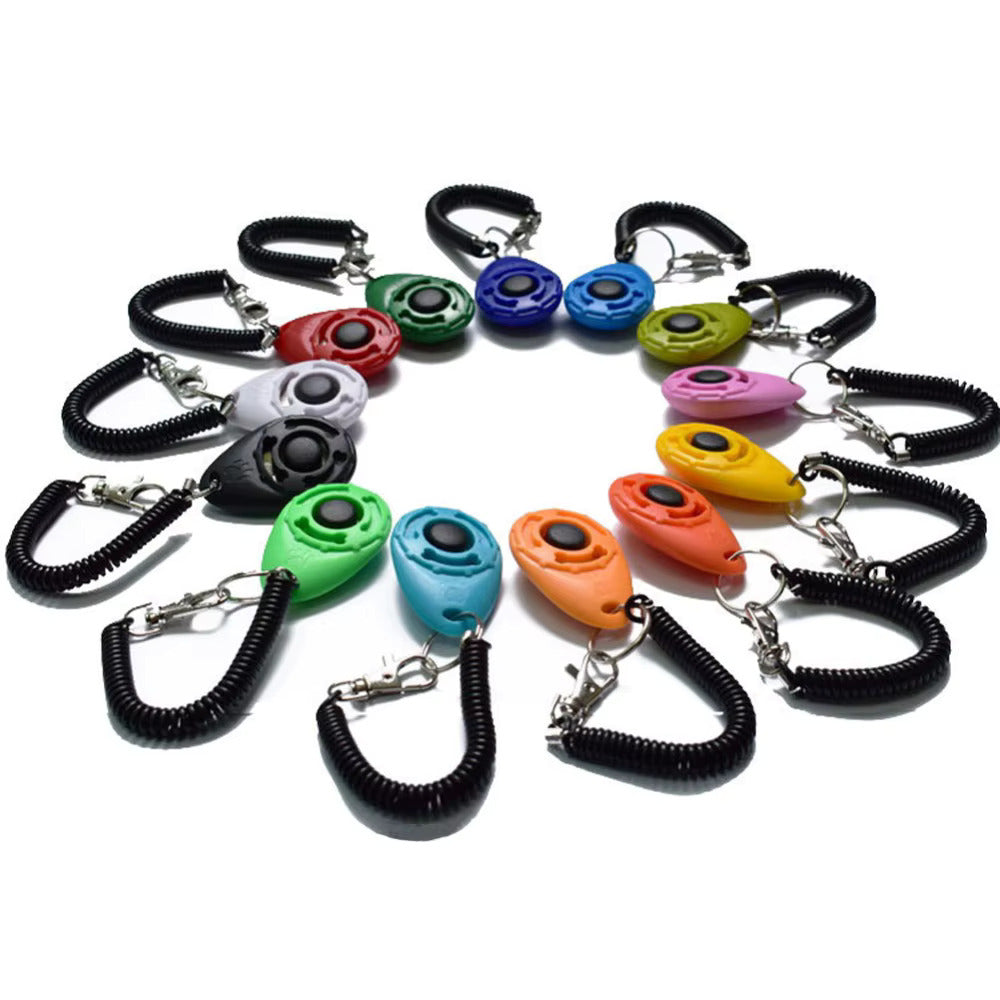 Adjustable Wrist Strap Dog Training Clicker Tool