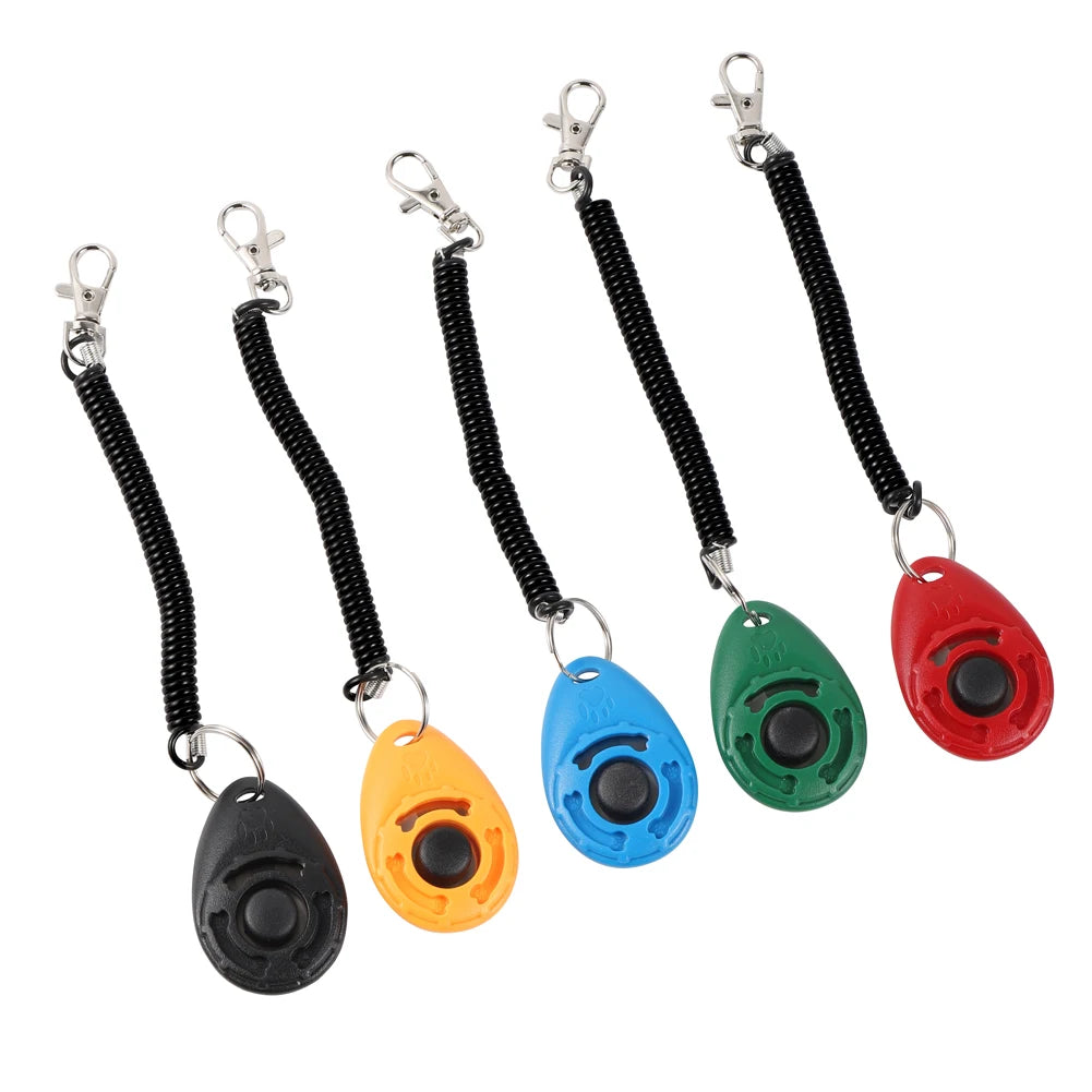 Adjustable Wrist Strap Dog Training Clicker Tool