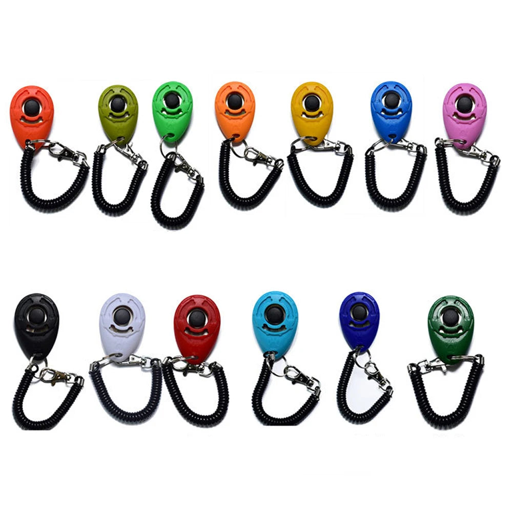 Adjustable Wrist Strap Dog Training Clicker Tool