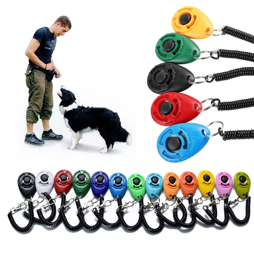 Adjustable Wrist Strap Dog Training Clicker Tool
