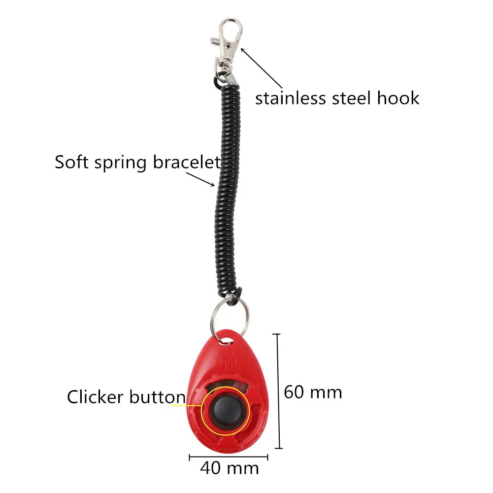 Adjustable Wrist Strap Dog Training Clicker Tool