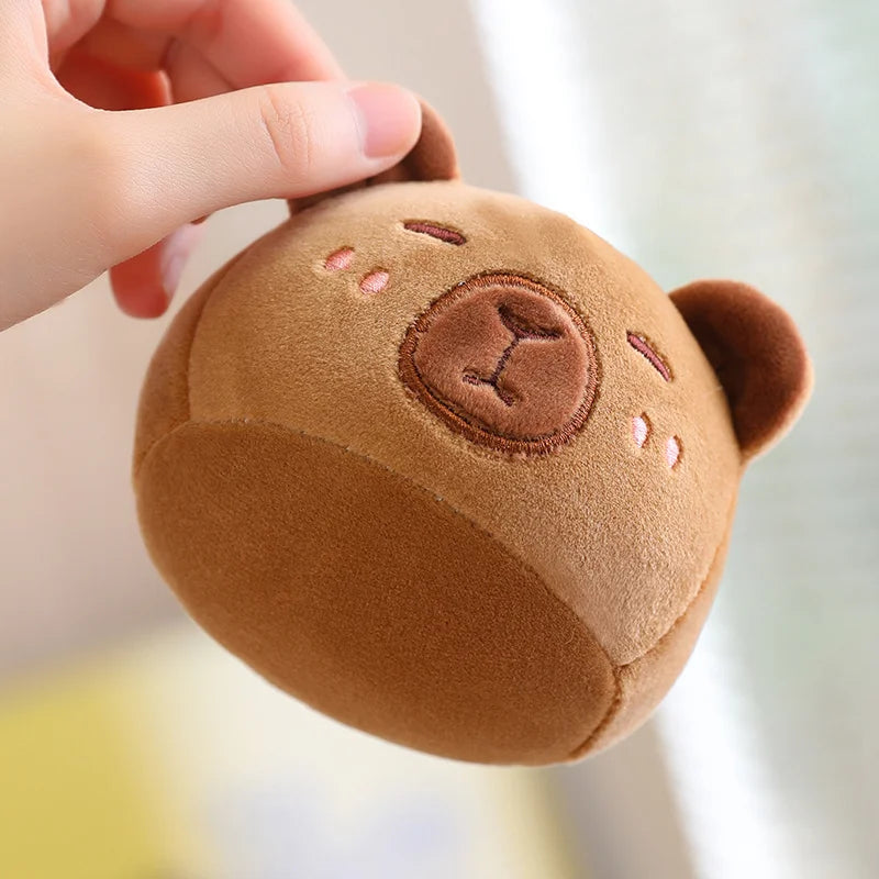 Adorable Capybara Squishy Plush Pillow with 6 Mini Plushies