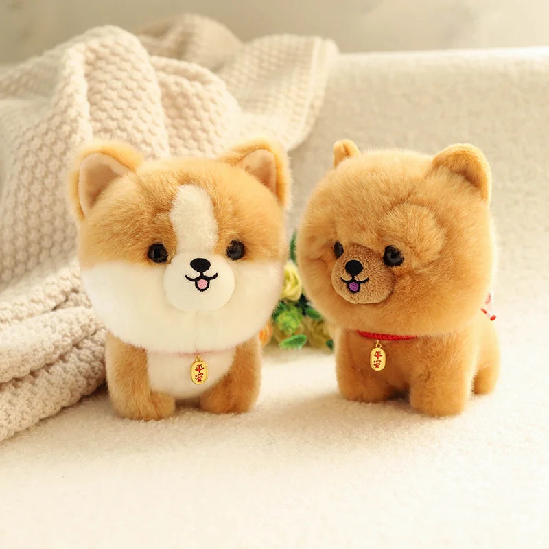 Adorable Realistic Puppy Stuffed Animal Plush