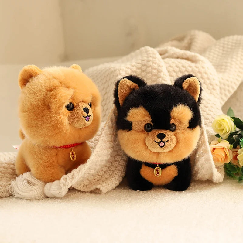 Adorable Realistic Puppy Stuffed Animal Plush