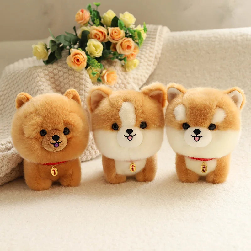 Adorable Realistic Puppy Stuffed Animal Plush