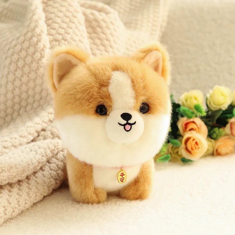 Adorable Realistic Puppy Stuffed Animal Plush