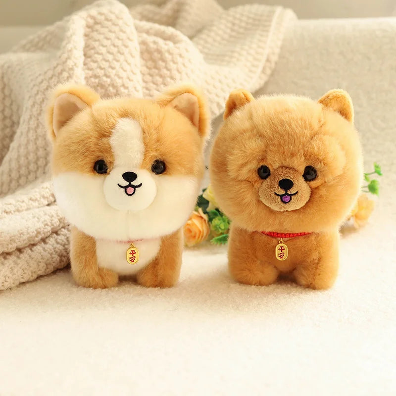 Adorable Realistic Puppy Stuffed Animal Plush