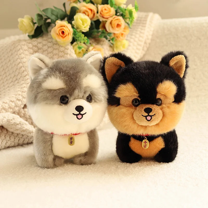 Adorable Realistic Puppy Stuffed Animal Plush