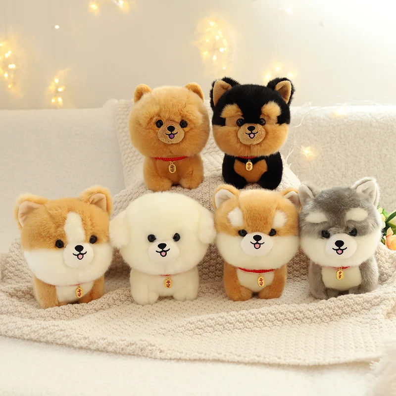 Adorable Realistic Puppy Stuffed Animal Plush
