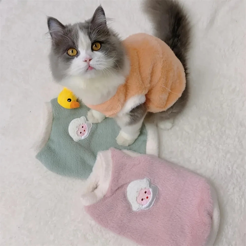 Adorable Sweater Vests for Cats and Puppies