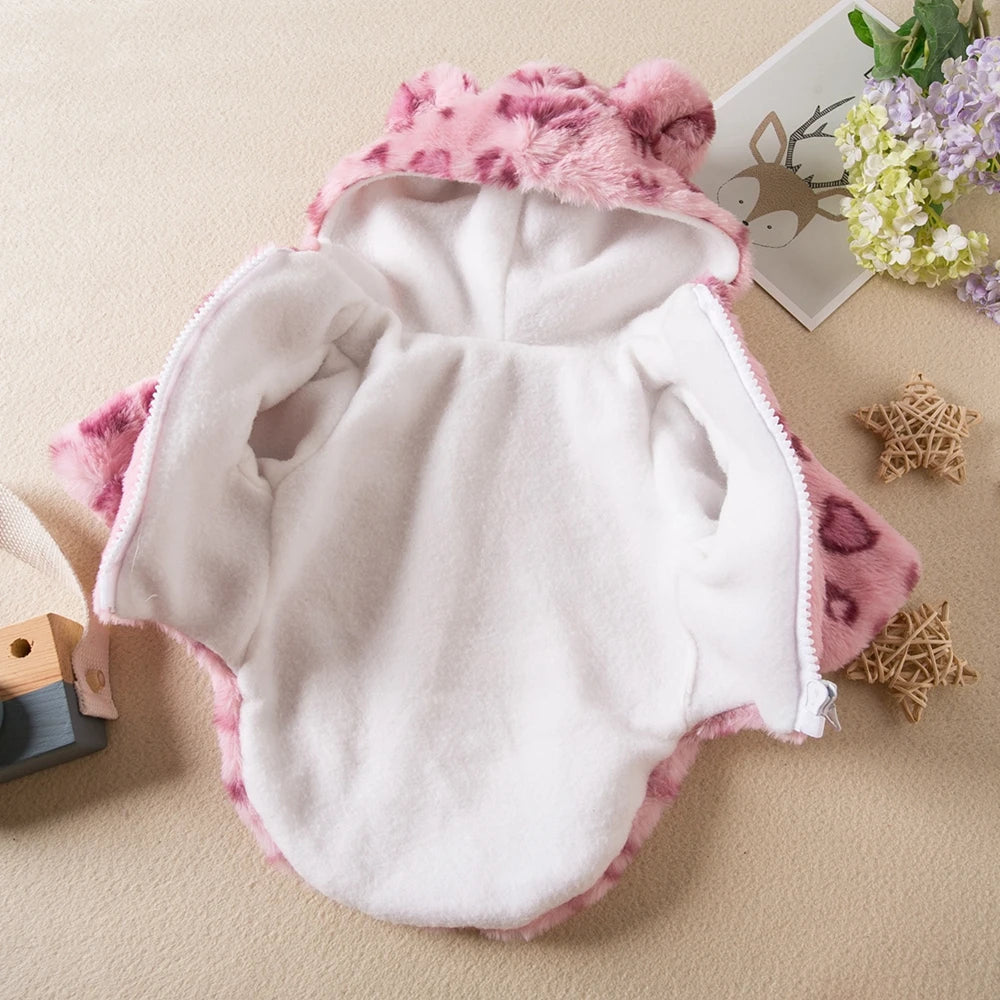 Adorable Warm Fleece Hoodie Jacket for Dogs