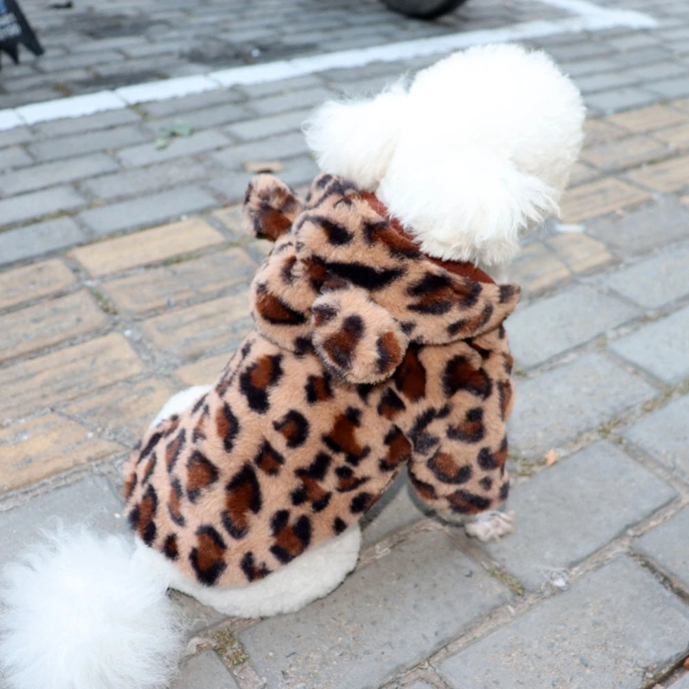 Adorable Warm Fleece Hoodie Jacket for Dogs